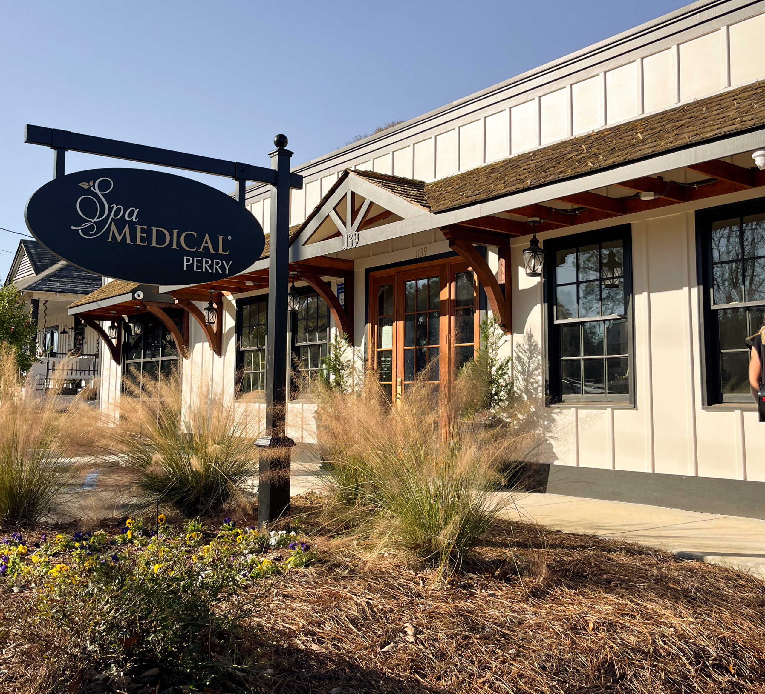 The front door of our Perry location.